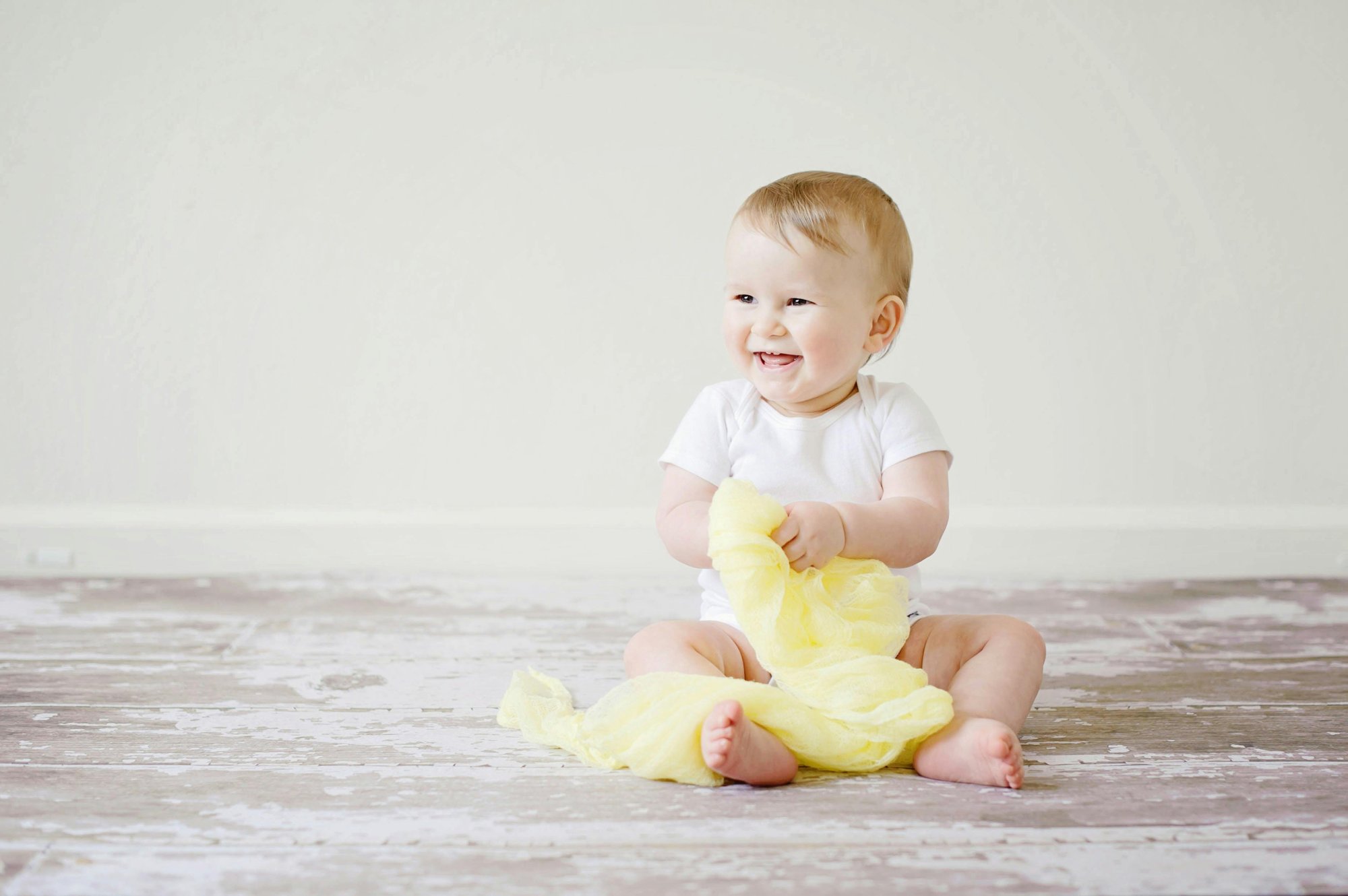 A happy baby after a vaccine